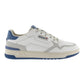 VICTORIA 800122 SNEKAERS IN PELLE BIANCA TALLONCINO AZZURRO