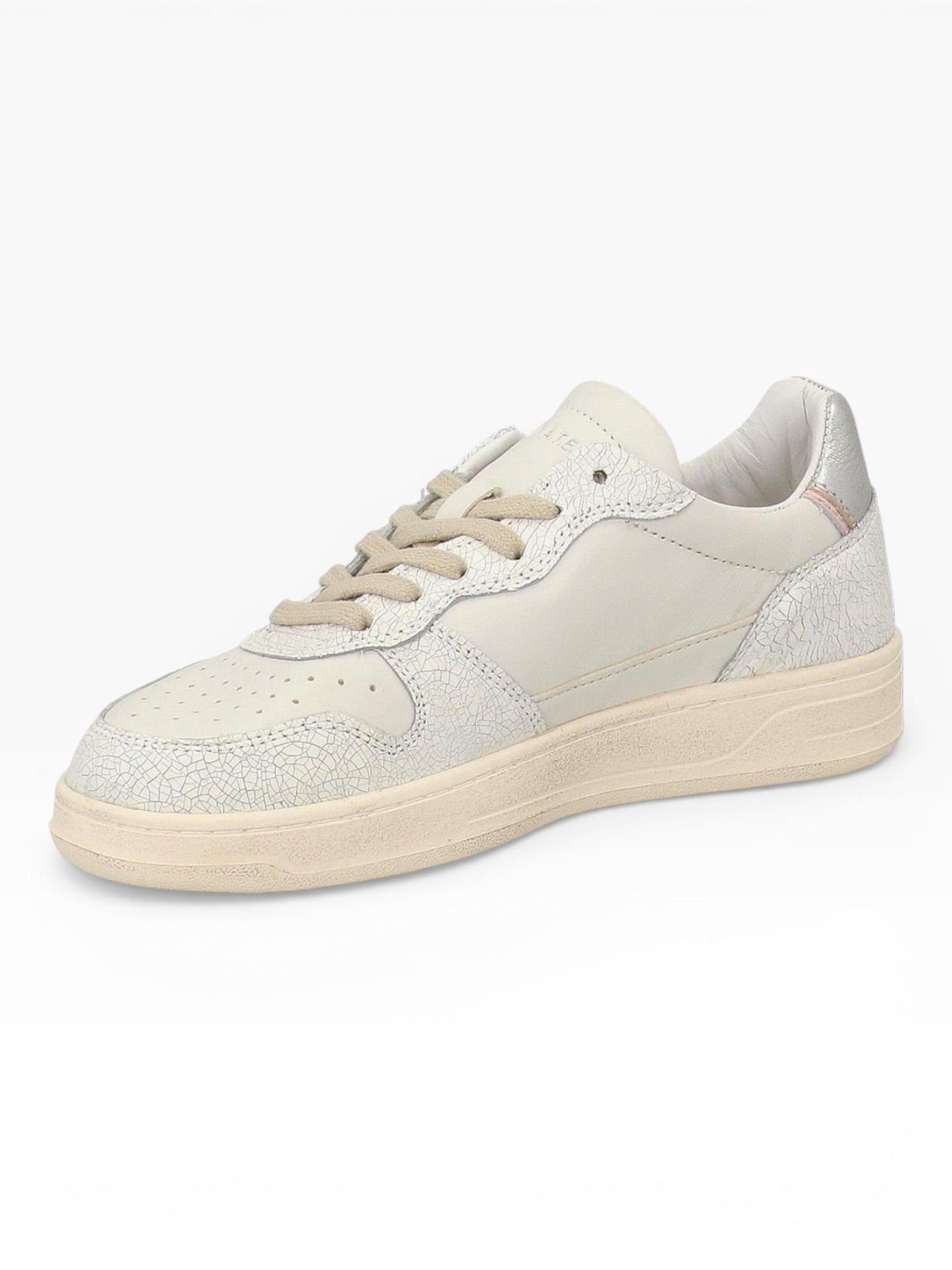 DATE COURT 2.0 VINTAGE CALF WHITE/ BORDEAUX