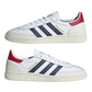 ADIDAS SPEZIAL IN PELLE BIANCA CON BANDE E TALLONE BLU/ROSSO