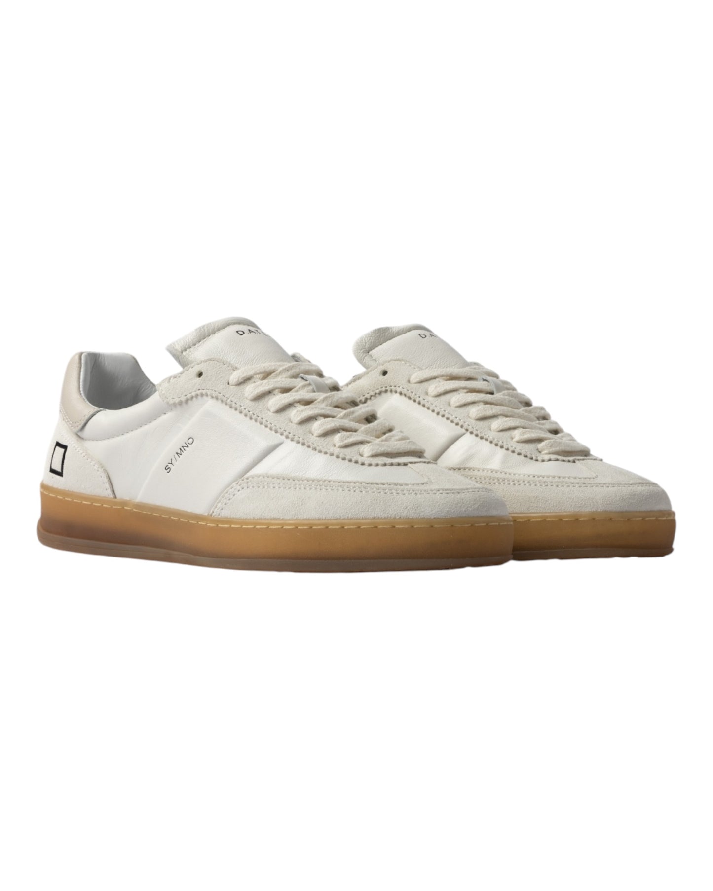 DATE SPORTY MONO IN PELLE E CAMOSCIO BEIGE FONDO MIELE