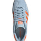 ADIDAS GAZELLE INDOOR IN CAMOSCIO AZZURRA BANDE ARANCIO