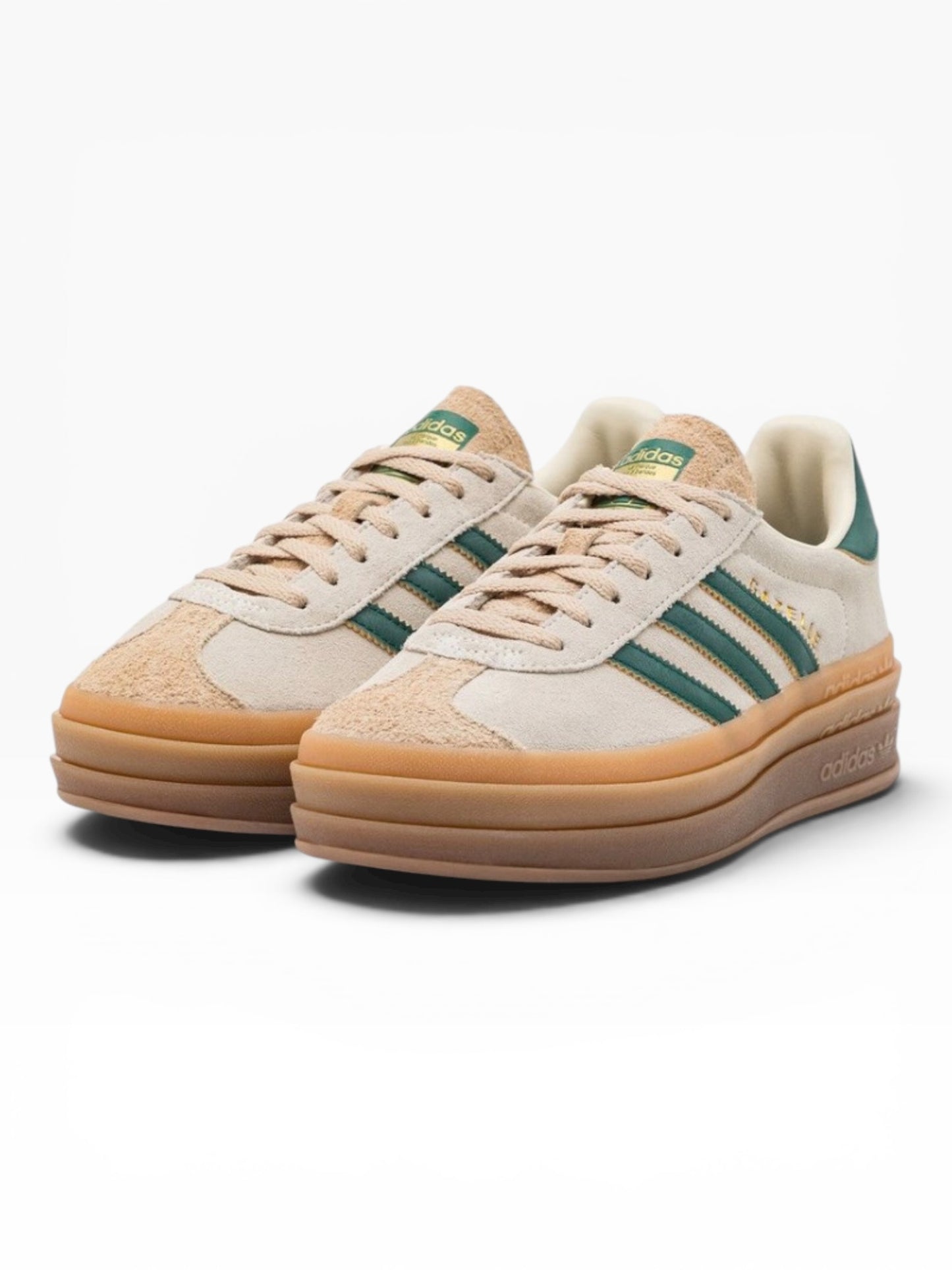 ADIDAS GAZELLE BOLD I7056 BEIGE VERDE