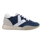 KEH-NOO 9753 SNEAKERS IN CAMOSCIO E TESSUTO BLU/BIANCO