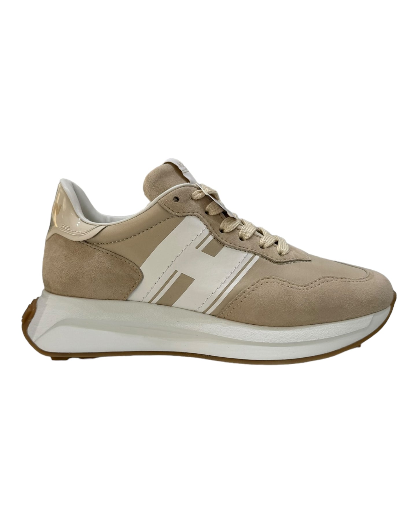 HOGAN 641 HXW TESSUTO e CAMOSCIO BEIGE