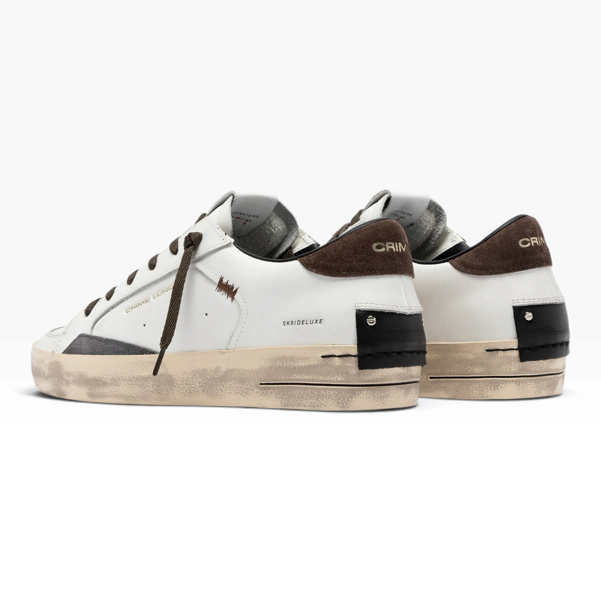 CRIME LONDON SK8 DELUXE 10109 BIANCO/ VERDE