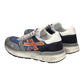 PREMIATA 7215 MCIK IN CAMOSCIO E TESSUTO AZZURRO/GRIGIO/ARANCIO