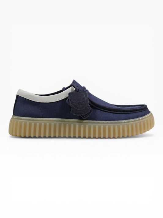 CLARKS TORHILL CANVAS NAVY BLU