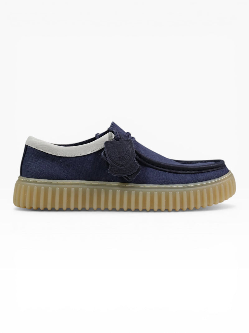 CLARKS TORHILL CANVAS NAVY BLU