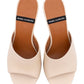 ANGEL ALARCON 125750Z CIABATTA CON TACCO IN PELLE BEIGE