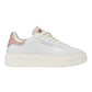CRIME LONDON NEW EXTRA IN PELLE BIANCA/ROSA