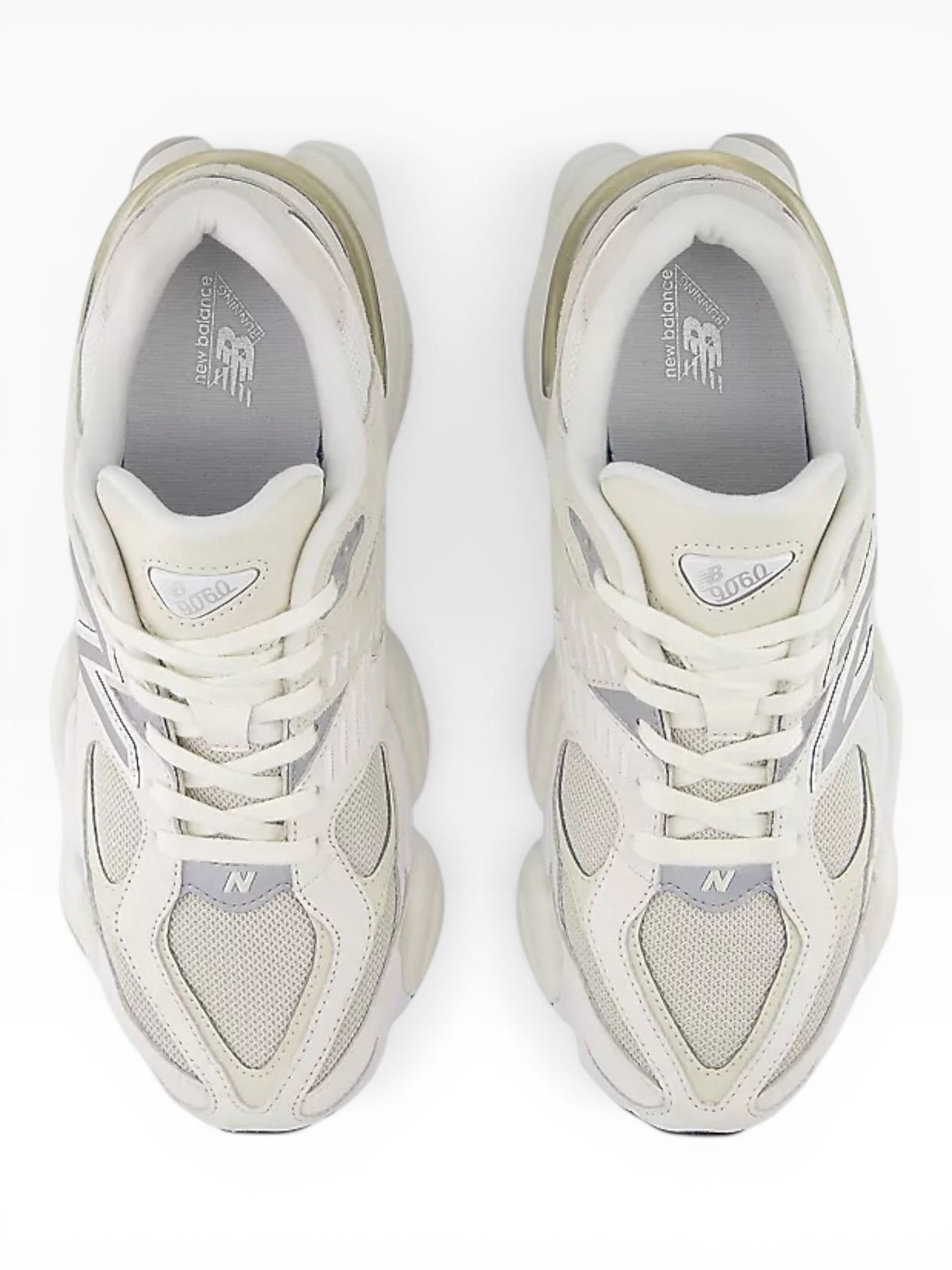 NEW BALANCE 9060 WHT  WHITE/BEIGE UOMO