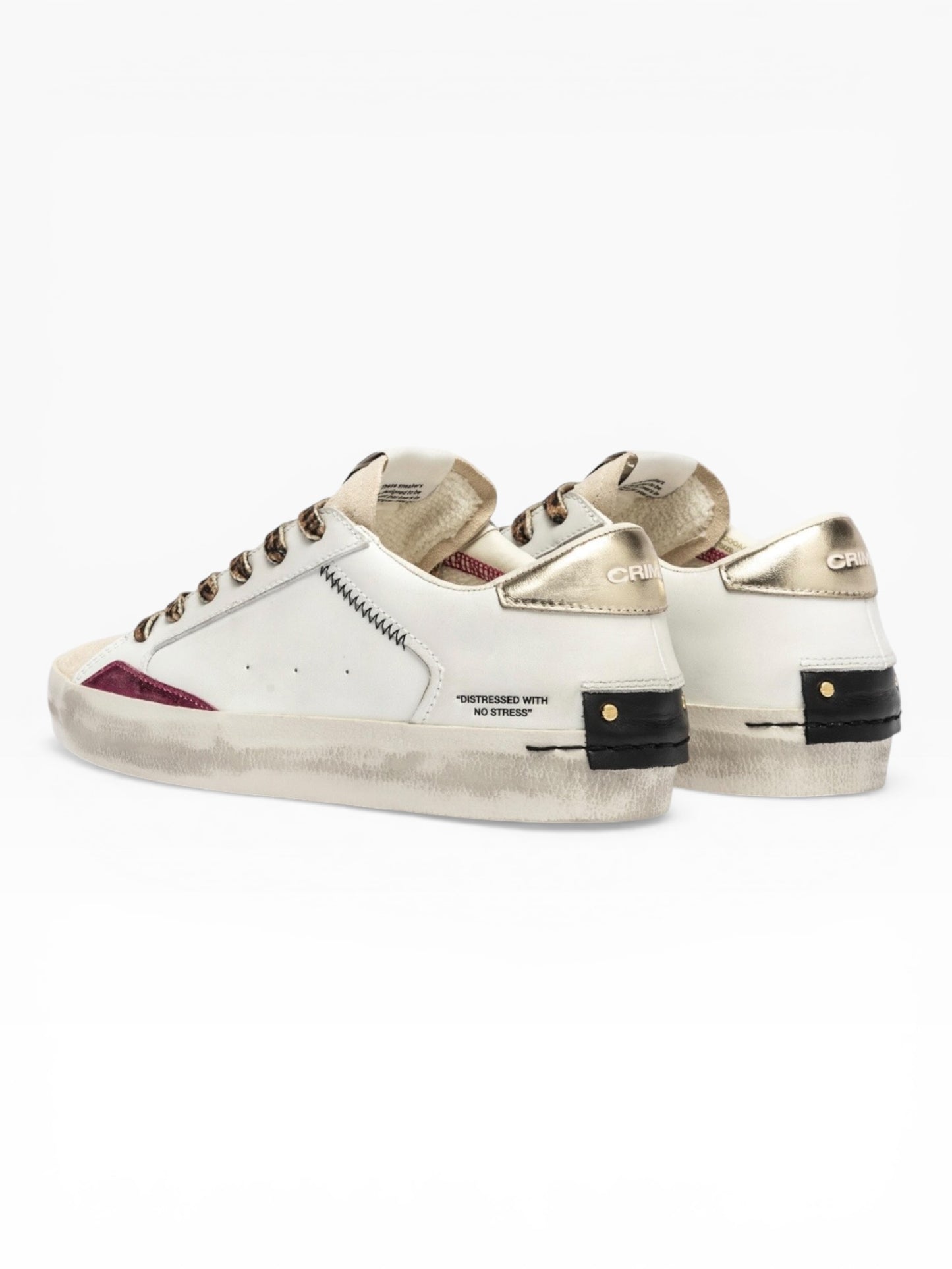 CRIME LONDON DISTRESSED 5000 BIANCO ORO
