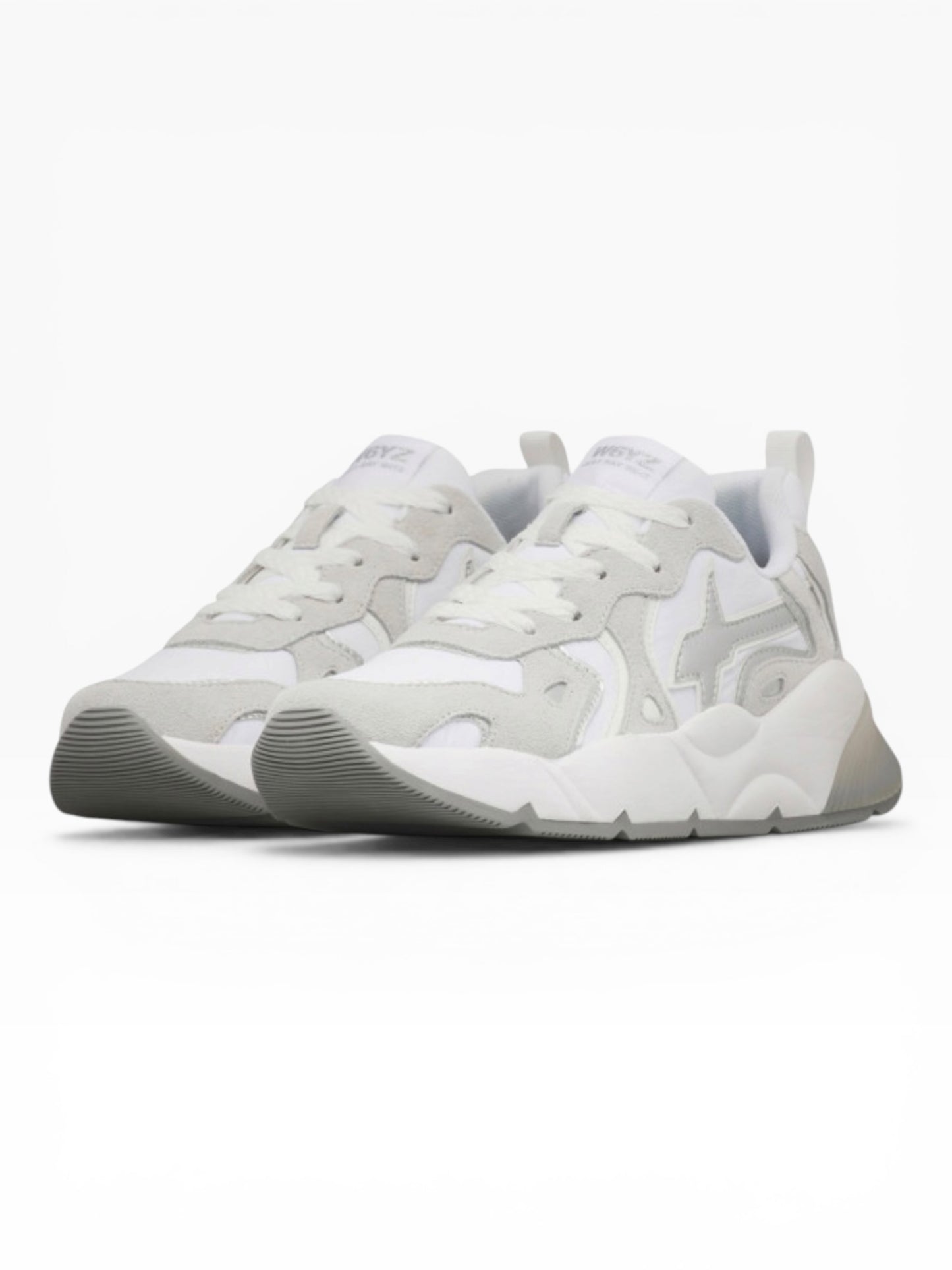 W6YZ SARAH SUEDE 1N77 BIANCO/ARGENTO