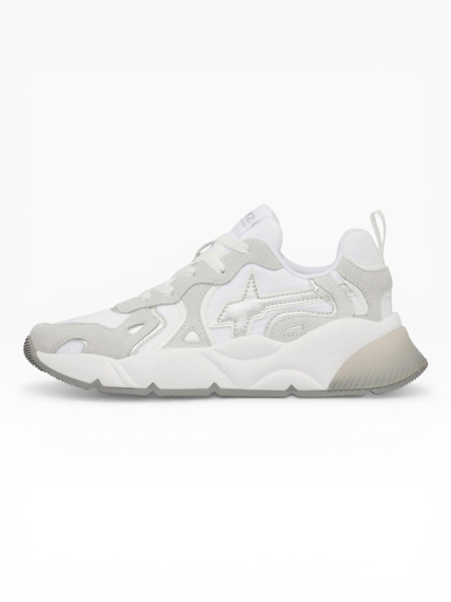 W6YZ SARAH SUEDE 1N77 BIANCO/ARGENTO