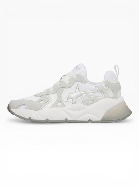 W6YZ SARAH SUEDE 1N77 BIANCO/ARGENTO