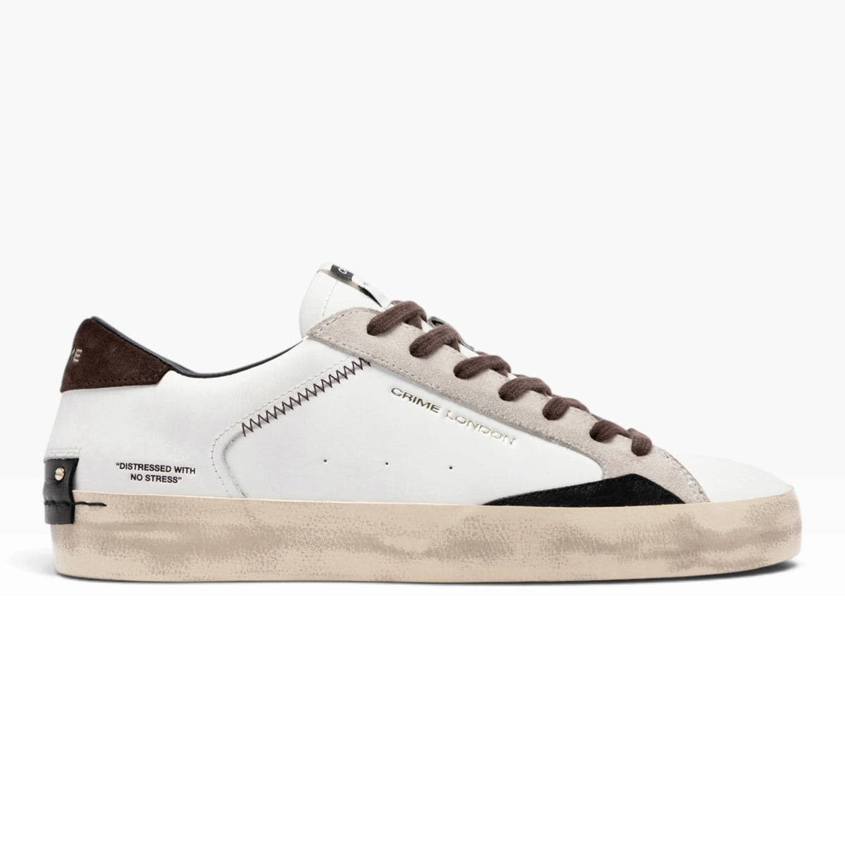 CRIME LONDON DISTRESSED 1003 BIANCO/MARRONE