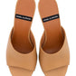 ANGEL ALARCON 125750Z CIABATTA CON TACCO IN PELLE CUOIO