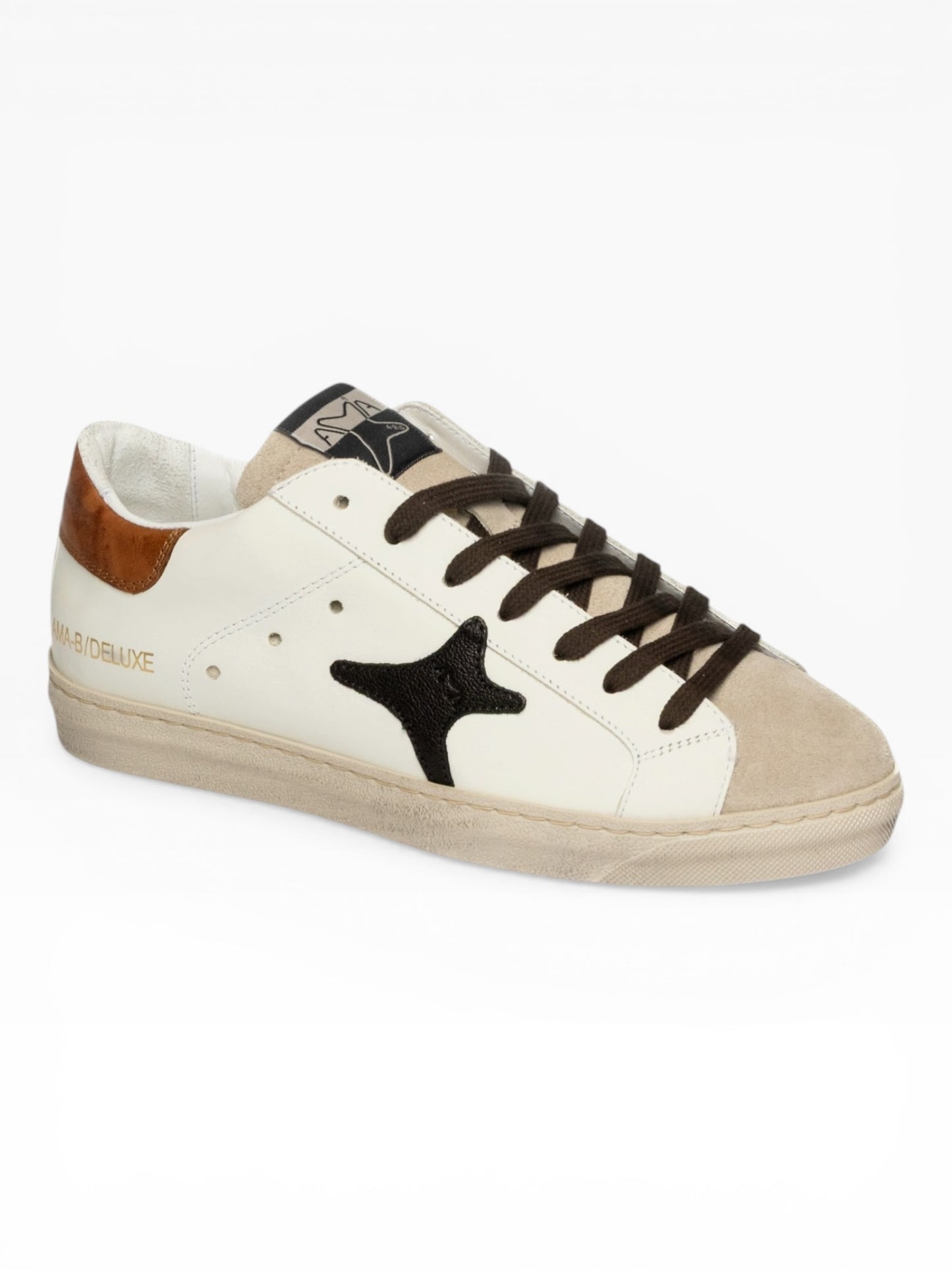 AMA BRAND SNK 4319 BIANCO/MARRONE