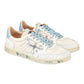 PREMIATA BKSTCLAY 6780 IN PELLE BEIGE LOGO E LACCI AZZURRO