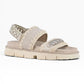 MOU BIO SANDAL LOGO BEIGE