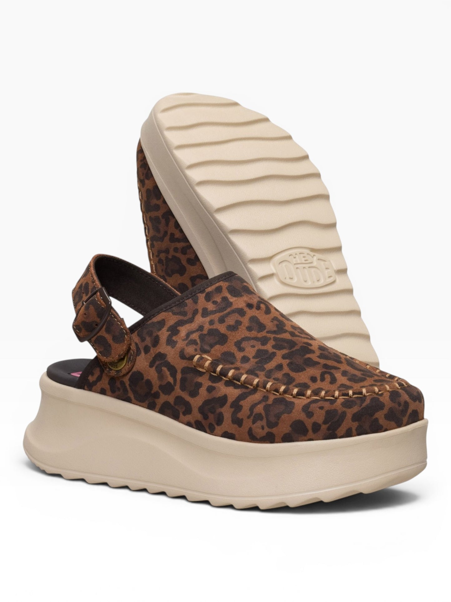 HEY DUDE DELRAY CLOG 2GA LEOPARD