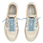 PREMIATA BKSTCLAY 6780 IN PELLE BEIGE LOGO E LACCI AZZURRO