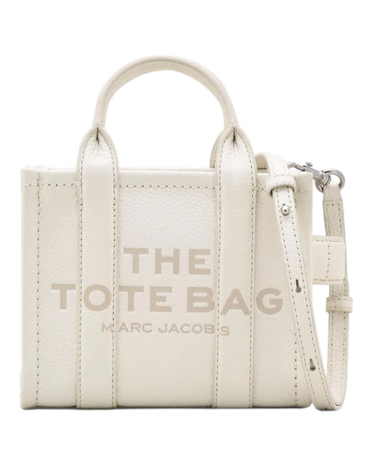 MARC JACOBS LEATHER CROSSBODY IN PELLE BIANCA