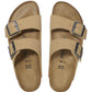 BIRKENSTOCK ARIZONA BIRKIBUC NABUCK LATTE CREAM (BEIGE)