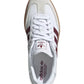 ADIDAS SAMBAE PLATFORM IN PELLE BIANCA BANDE BORDEAUX