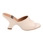 ANGEL ALARCON 125750Z CIABATTA CON TACCO IN PELLE BEIGE