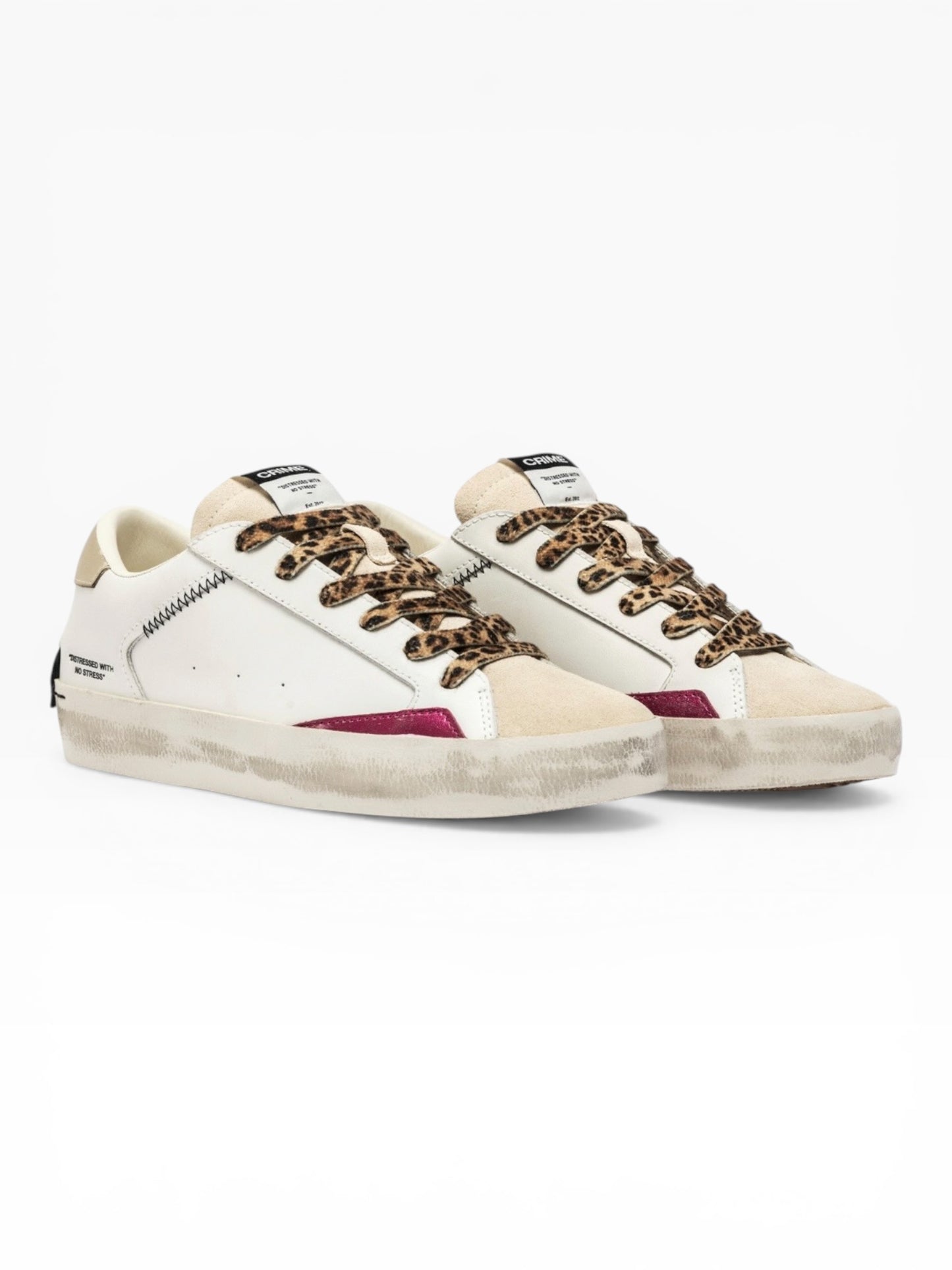 CRIME LONDON DISTRESSED 5000 BIANCO ORO