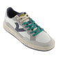 VICTORIA 806105 SNEAKERS IN PELLE BIANCA/GRIGIO/BLU LACCI VERDI