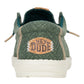 HEY DUDE WALLY JUTE IN TESSUTO VERDE
