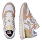W6YZ YAK DONNA IN CAMOSCIO E TESSUTO BEIGE/ARANCIO/VIOLA