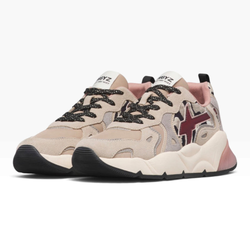 W6YZ SARAH SUEDE 1B71 BEIGE BORDEAUX