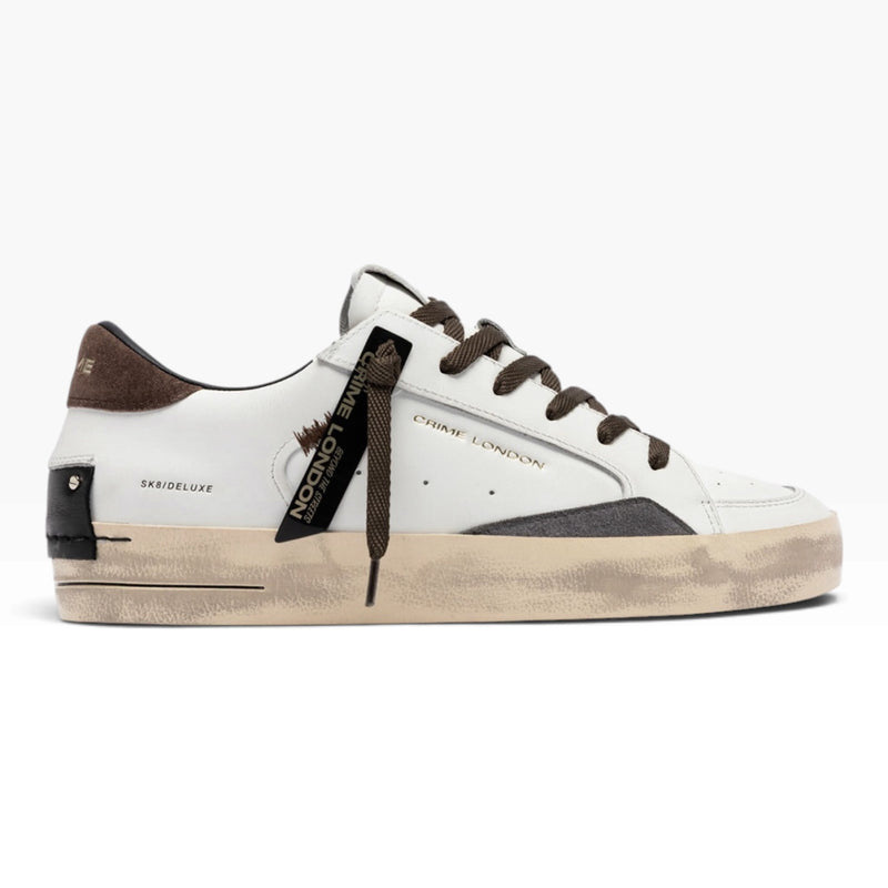 CRIME LONDON SK8 DELUXE 10109 BIANCO/ VERDE