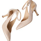 OVYE' M0462164 DECOLLETE' IN PELLE BEIGE