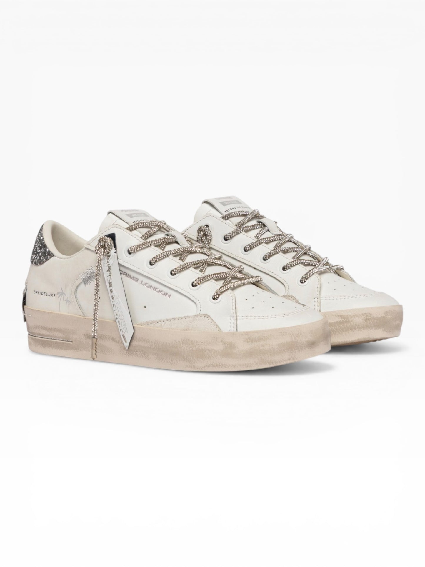 CRIMA LONDON SK8 DELUXE 20132 BIANCO/ARGENTO