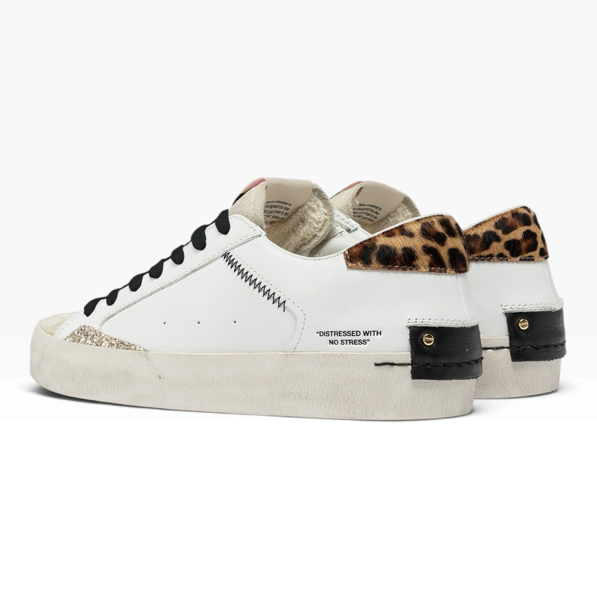 CRIME LONDON DISTRESSED 27000 BIANCO/ANIMALIER