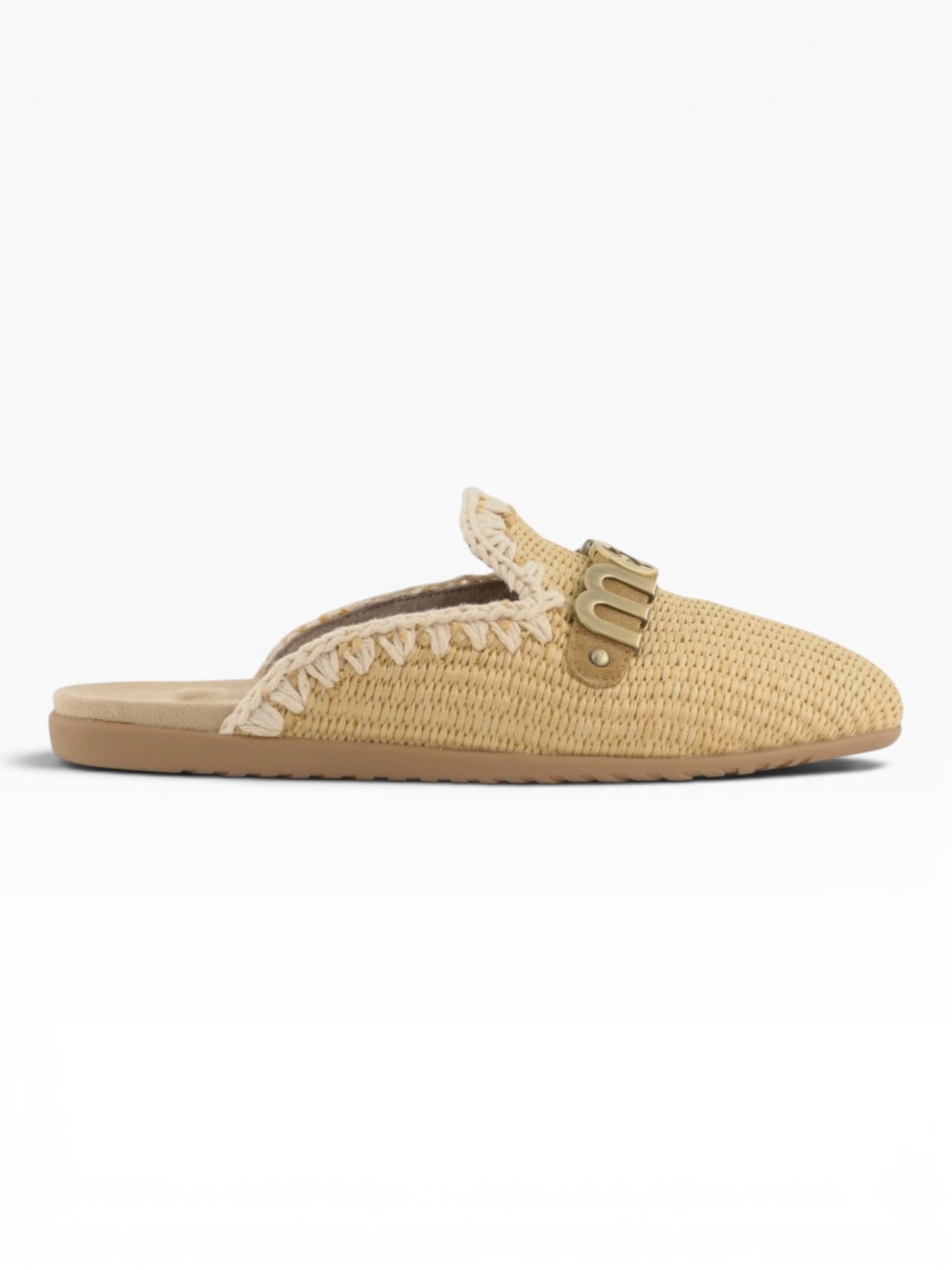 MOU BALL OPEN RAFIA BEIGE MARRONE