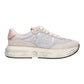PREMIATA CASSIE 73837 IN CAMOSCIO E TESSUTO BEIGE/ROSA
