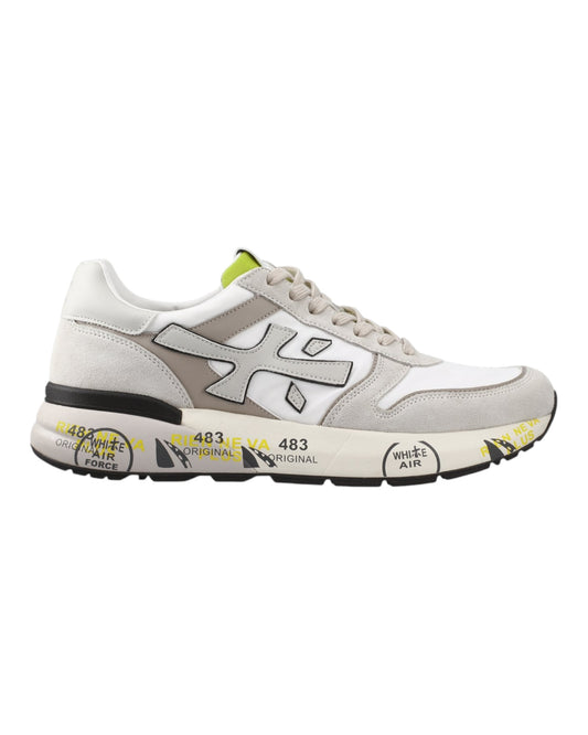PREMIATA MICK 7212 IN CAMOSCIO GRIGIO/BIANCO