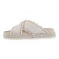 MOU CRISS CROSS SANDAL IN CANVAS BIANCA