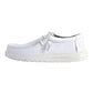 HEY DUDE WALLY SOX IN TESSUTO BIANCO