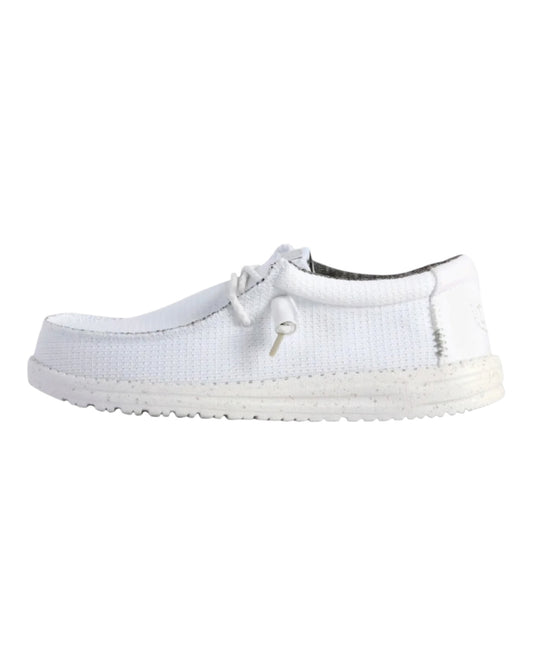 HEY DUDE WALLY SOX IN TESSUTO BIANCO