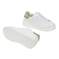 CRIME LONDON SONIK IN PELLE BAINCA TALLONCINO GLITTER ORO