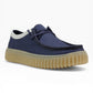 CLARKS TORHILL CANVAS NAVY BLU