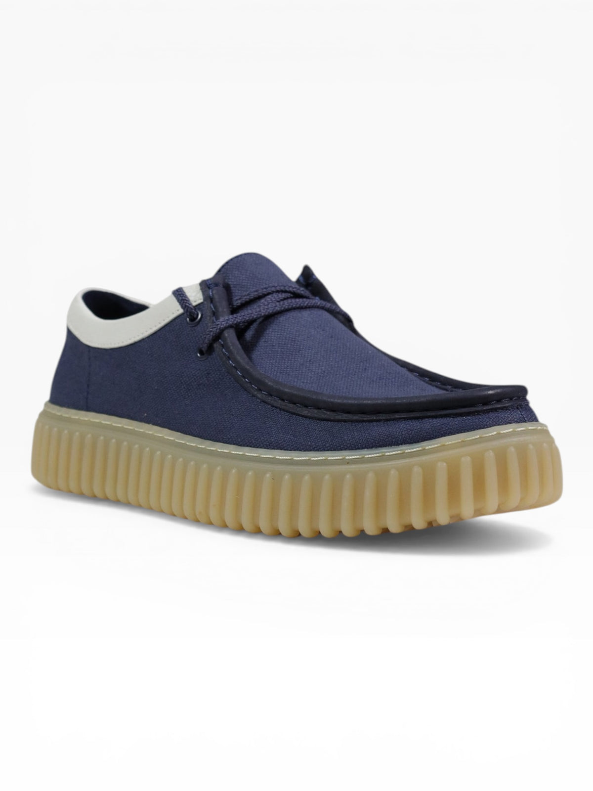 CLARKS TORHILL CANVAS NAVY BLU