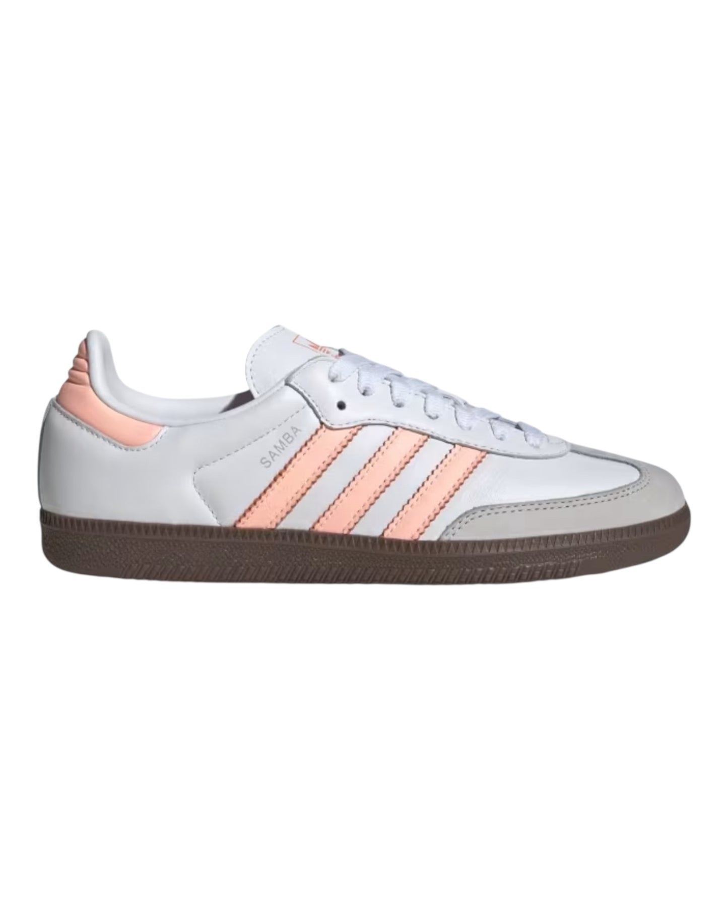 ADIDAS SAMBA OG IN PELLE BIANCA BANDE ROSA