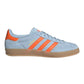 ADIDAS GAZELLE INDOOR IN CAMOSCIO AZZURRA BANDE ARANCIO